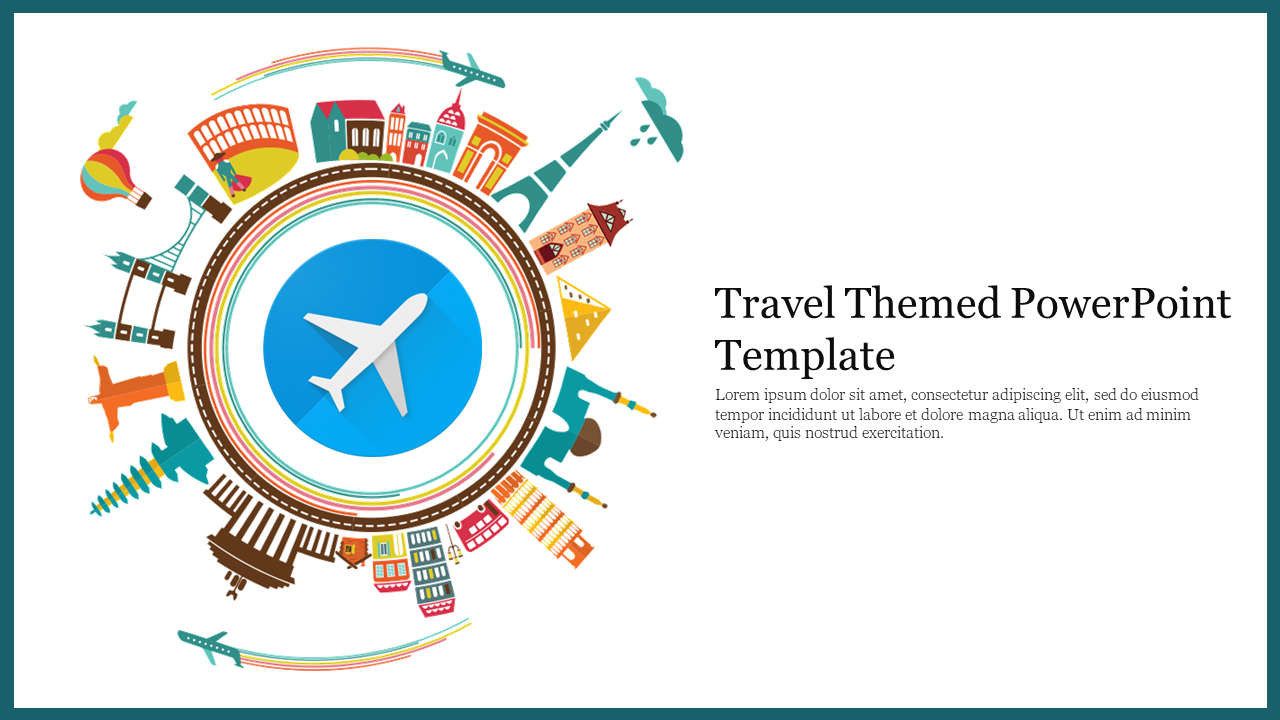 Free - Travel Themed PowerPoint Template & Google Slides